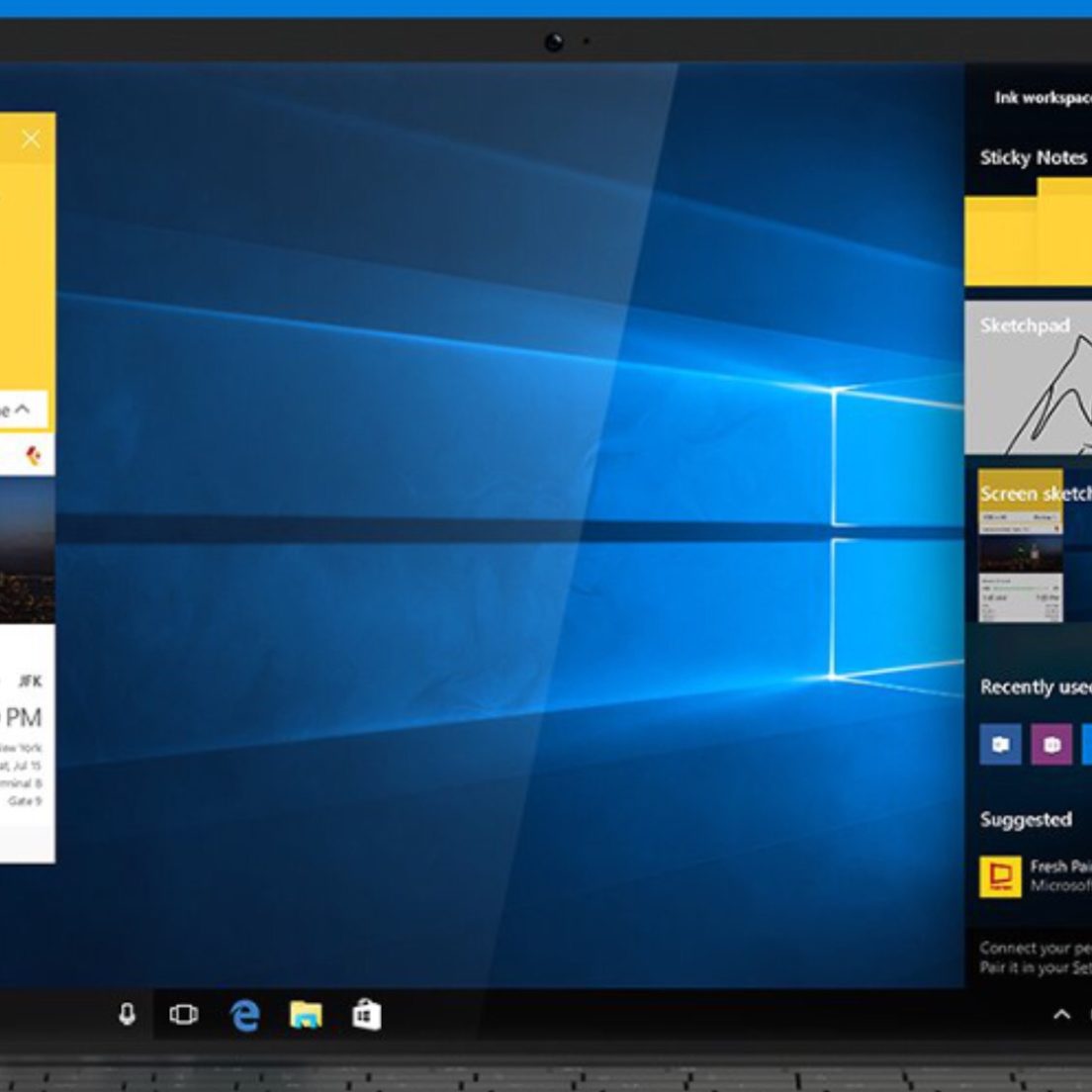 Windows note. Windows Ink. Windows Ink Workspace. Windows 10 Anniversary update.