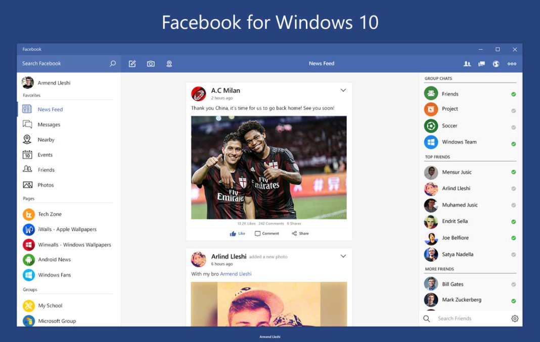 facebook download for pc windows 10
