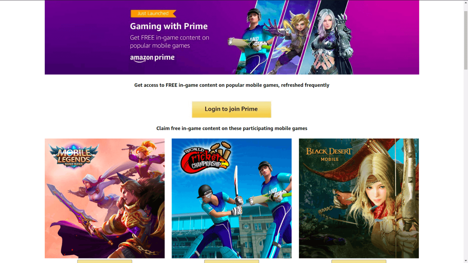 can you get prime gaming with amazon prime free trial