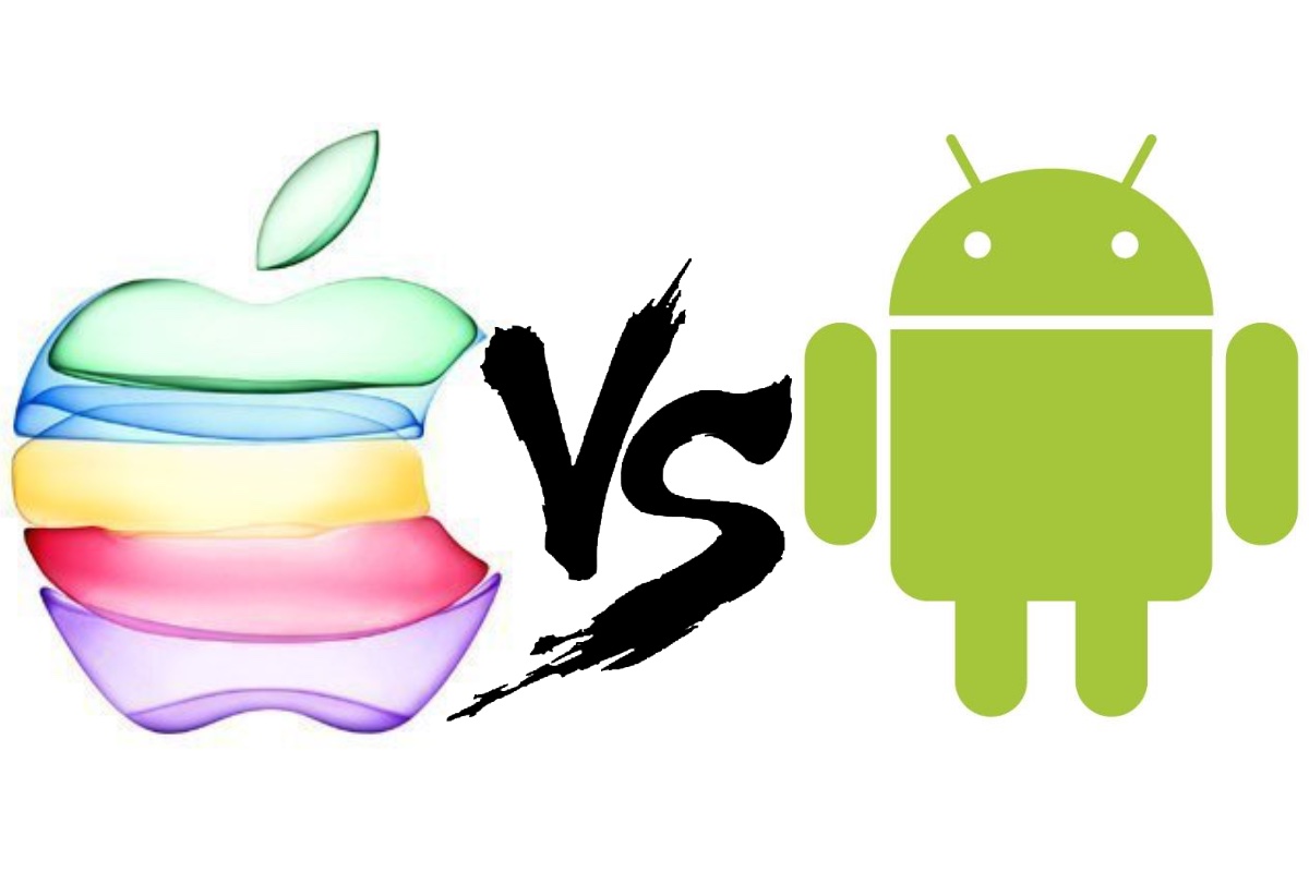 Против iphone. Андроид против IOS. Андроид против веб ОС.